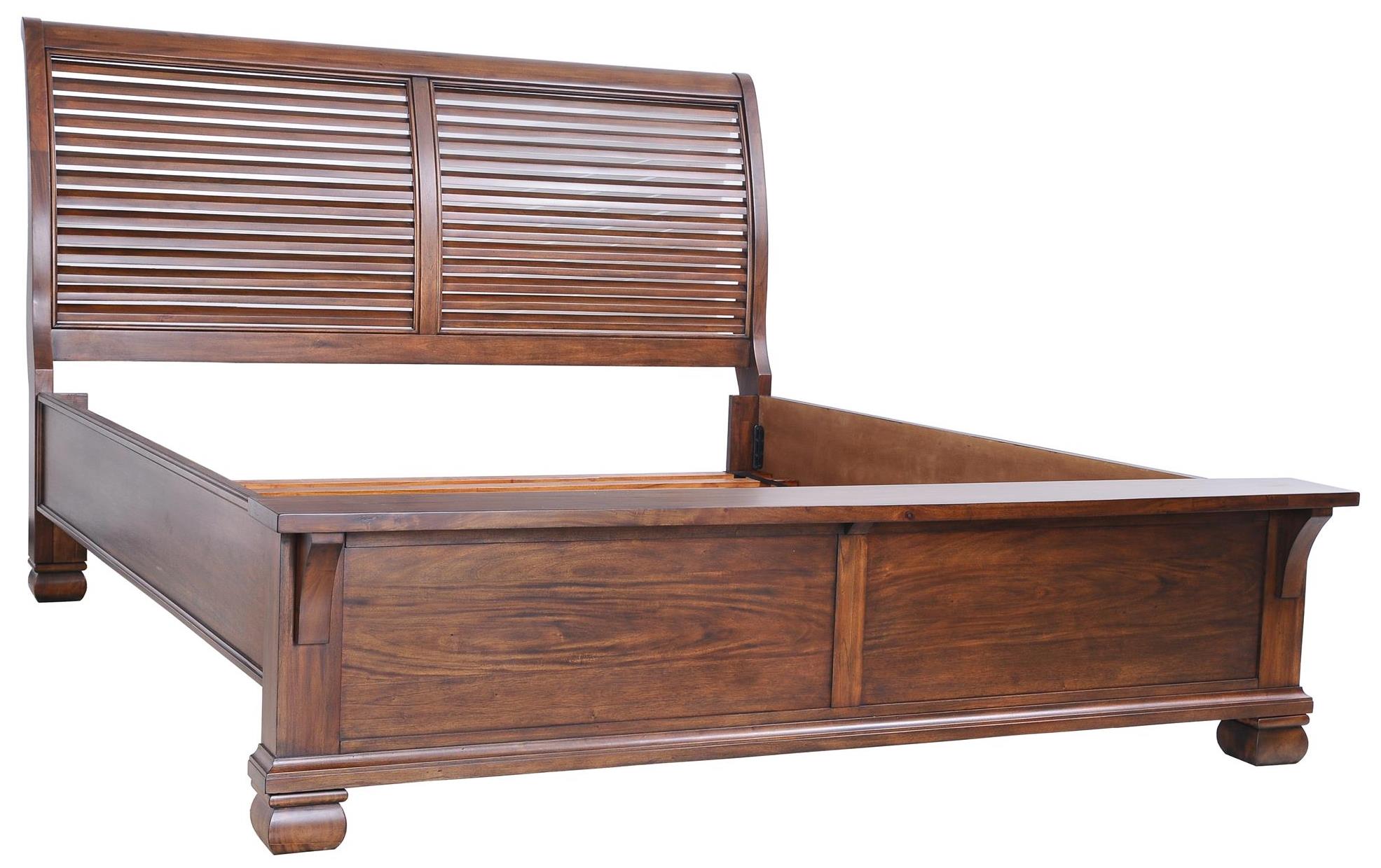 Harris Furniture Coronado 3667 King Solid Wood Louver Bed Powell's